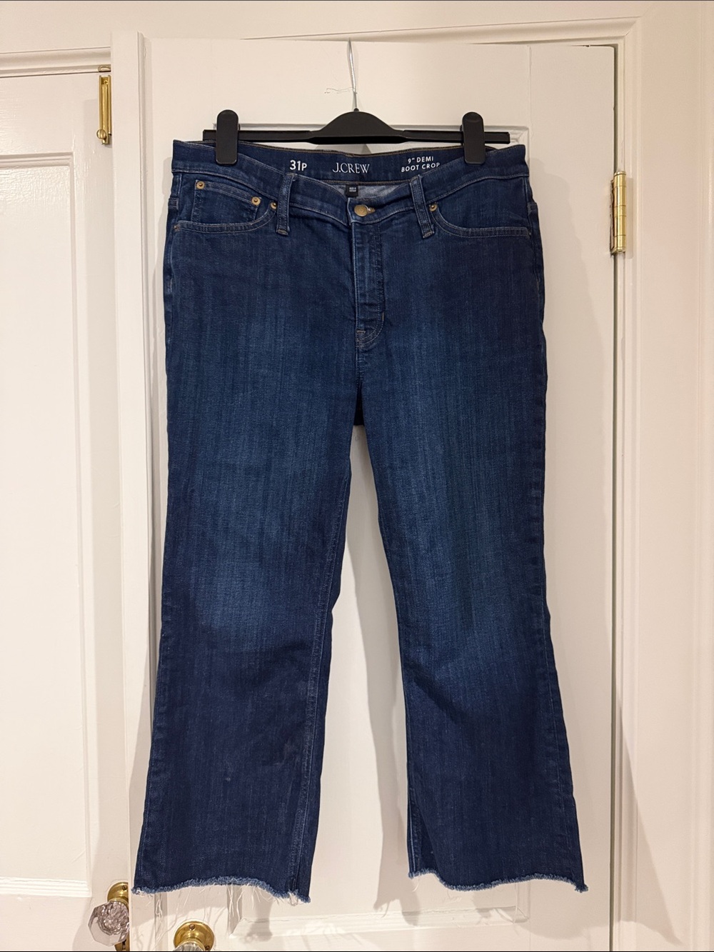 J. Crew Women's Straight-Leg Dark Blue Jeans